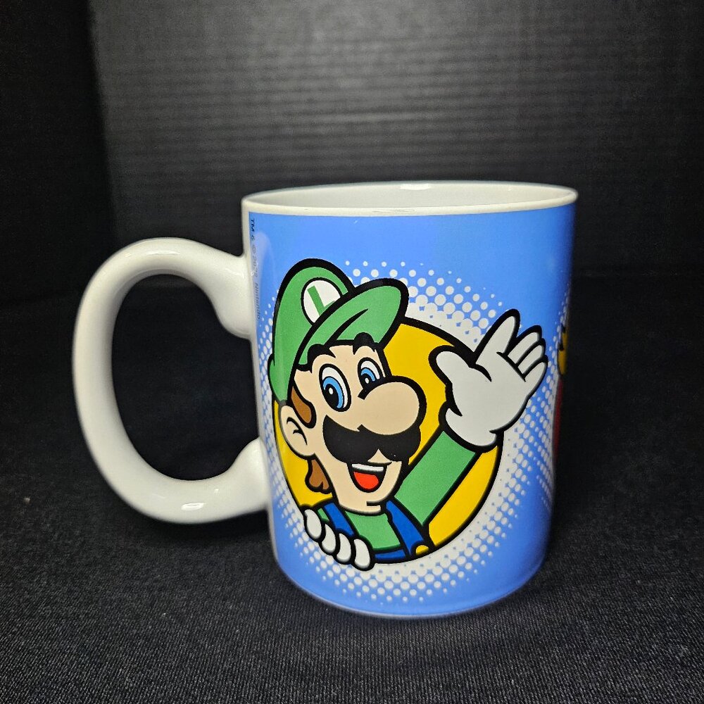Super Mario Mug Featuring Mario Peach and Luigi Frankford Candy LLC. 2022